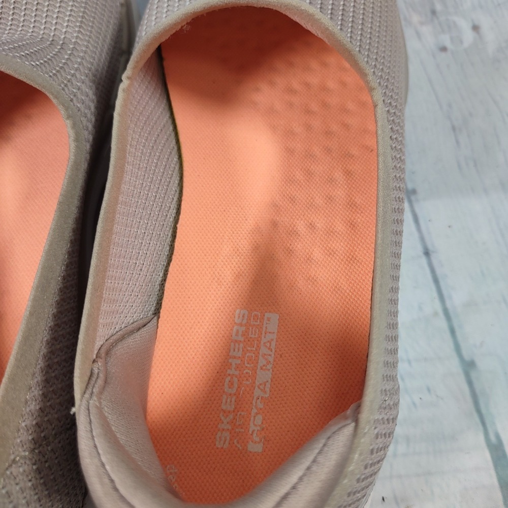 Women's Skechers Go Walk 6 Clear Virtue Slip On 124505 Natural - Size 8 Shoes - Picture 7 of 11